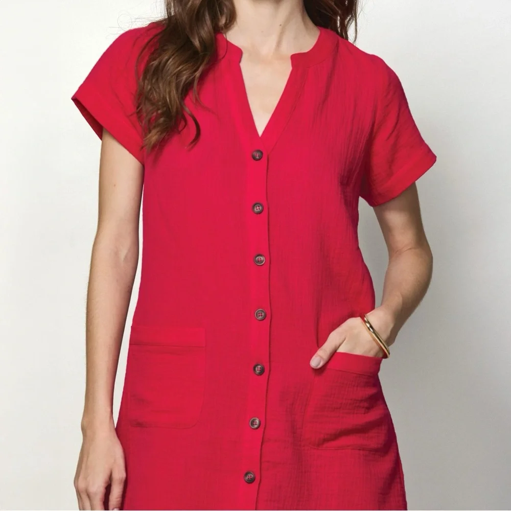 Casual Crinkle Dress - Picture 2 of 8